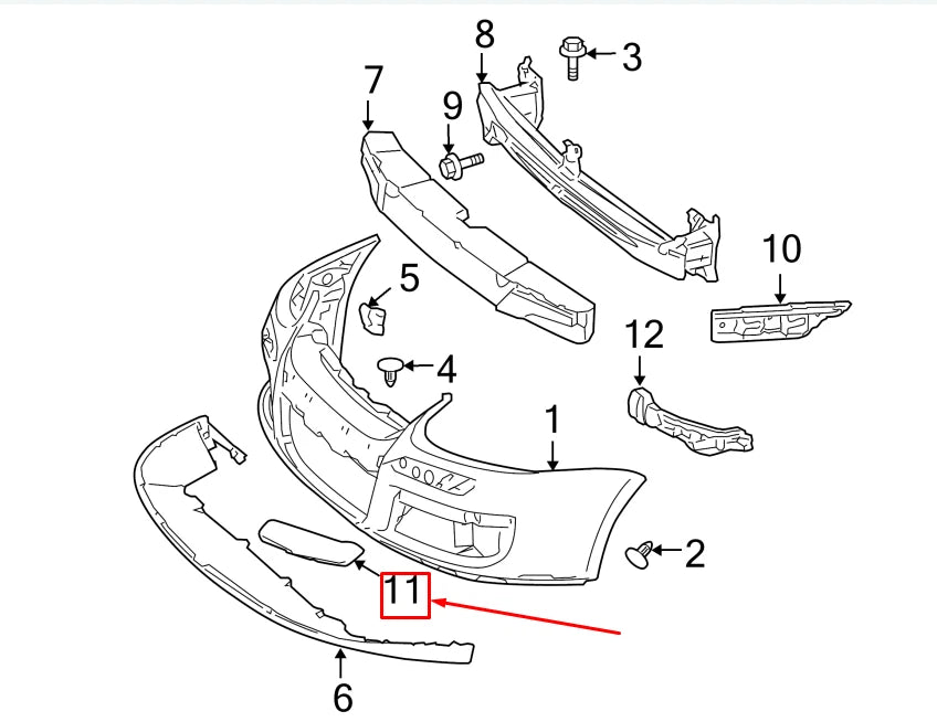 NEW VW JETTA III 1K MK3 FRONT LEFT BUMPER MOLDING 1K0807717BGRU ORIGINAL