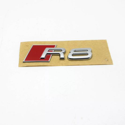 NEW AUDI R8 TRUNK LID R8 BADGE EMBLEM CHROME 420853741A2ZZ 2015 ORIGINAL