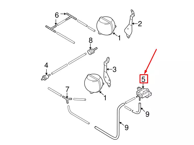 NEW AUDI Q7 4L SOLENOID VALVE 037906283D ORIGINAL