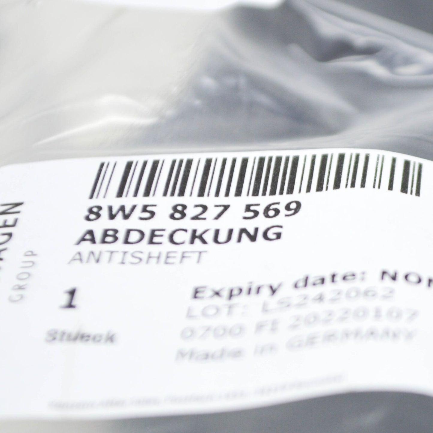 NEW AUDI A4 AVANT B9 INNER ANTI-THEFF GUARD COVER 8W5827569 ORIGINAL