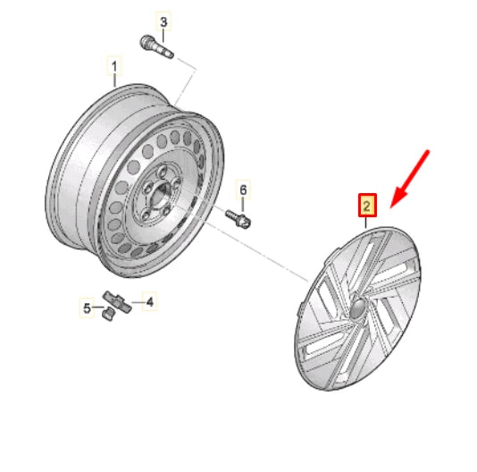 NEW VW ID4 E2 WHEEL COVER TRIM 11A601147EZKC 11A601147E ZKC ORIGINAL