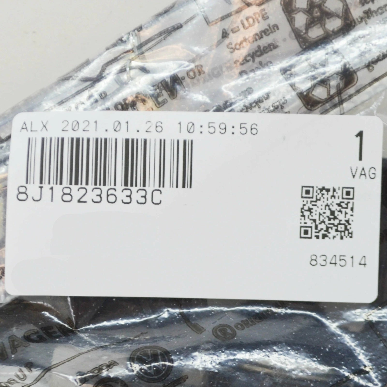 NEW AUDI TT 8J LHD BONNET RELEASE HANDLE BRACKET MOUNT 8J1823633C ORIGINAL