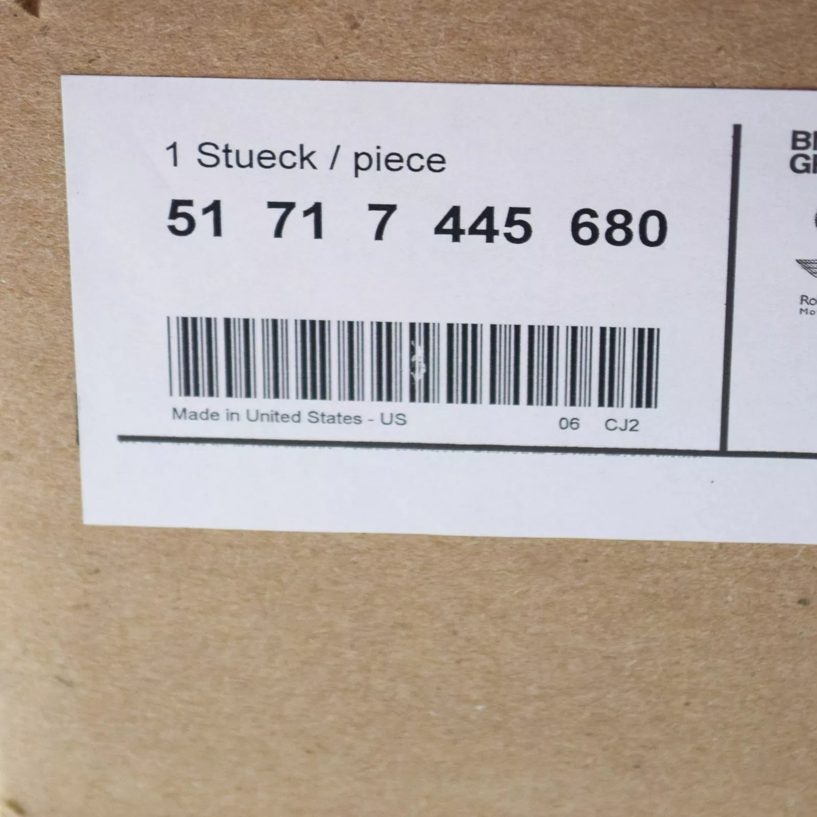 NEW BMW X3 G01 FRONT WHEEL ARCH LOWER BOTTOM RIGHT TRIM 51717445680 ORIGINAL