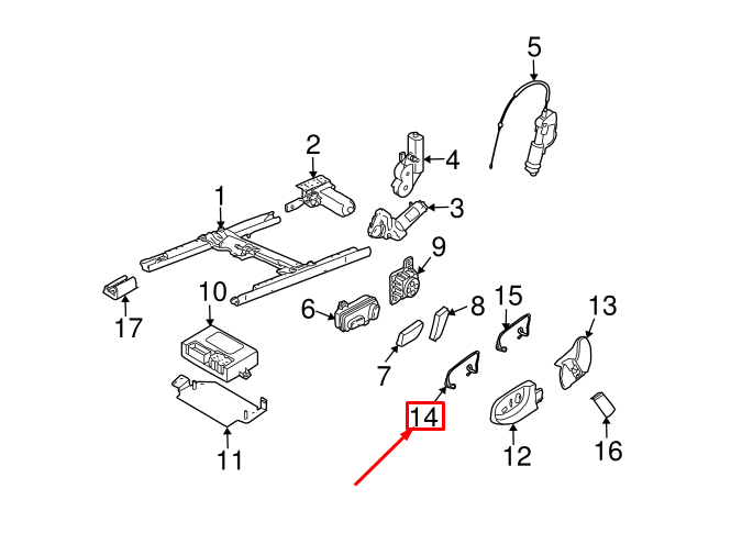 NEW AUDI A4 AVANT B7 FRONT RIGHT SEAT TRIM RETAINER 8E0881560A ORIGINAL
