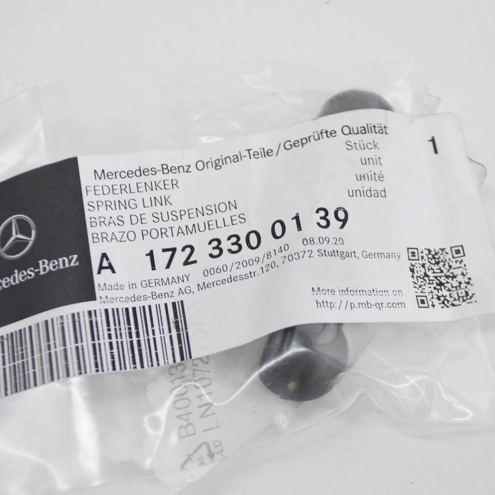 NEW MERCEDES-BENZ SLK R172 REAR LEFT SIDE LEDGE SPRING LINK A1723300139 ORIGINAL