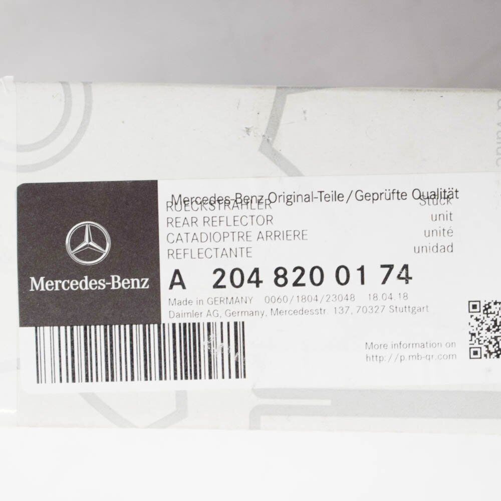 NEW MB GLK-CLASS X204 REAR BUMPER LEFT REFLECTOR A2048200174 ORIGINAL