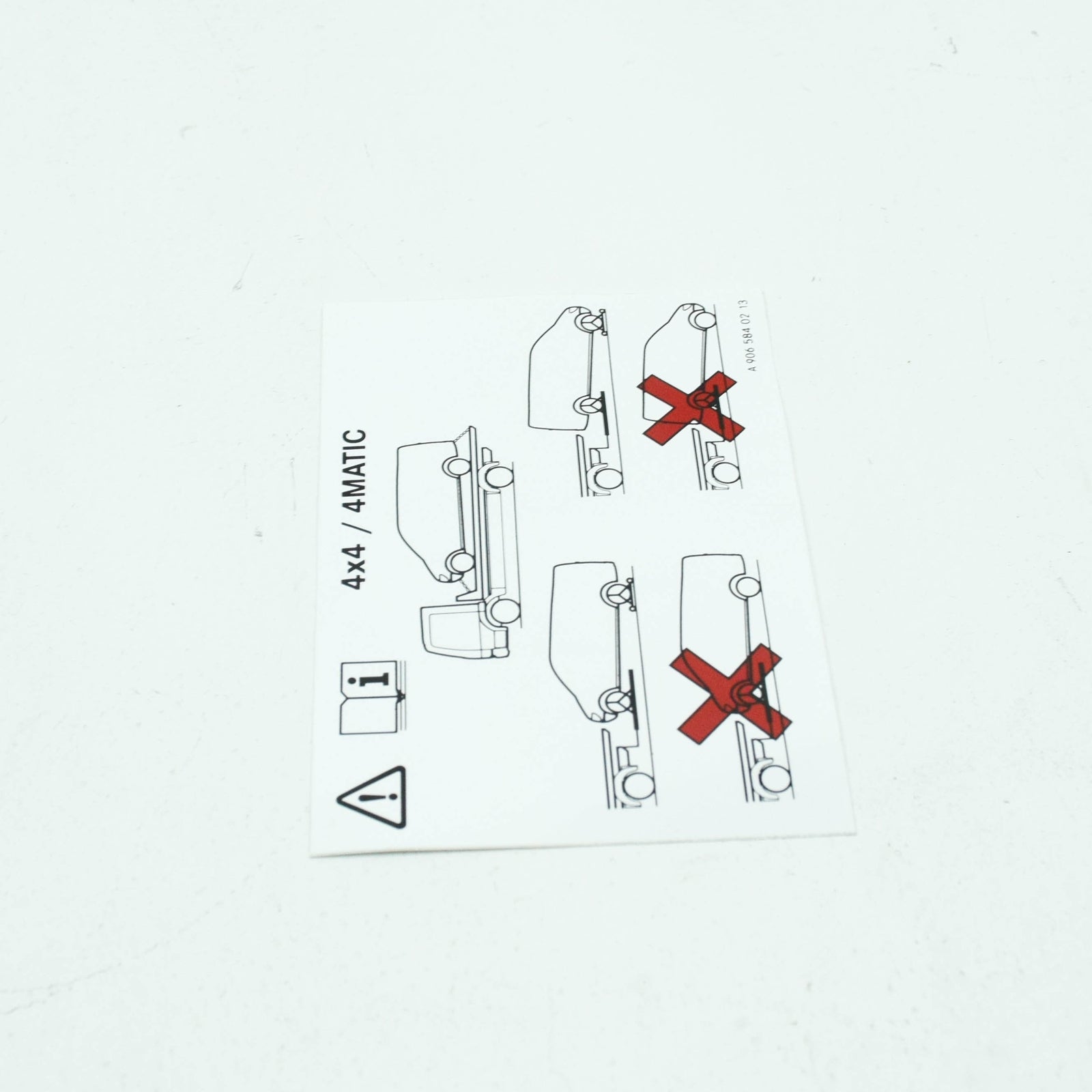 NEW MERCEDES-BENZ VITO FURGON W447 INFORMATION LABEL A9065840213 ORIGINAL