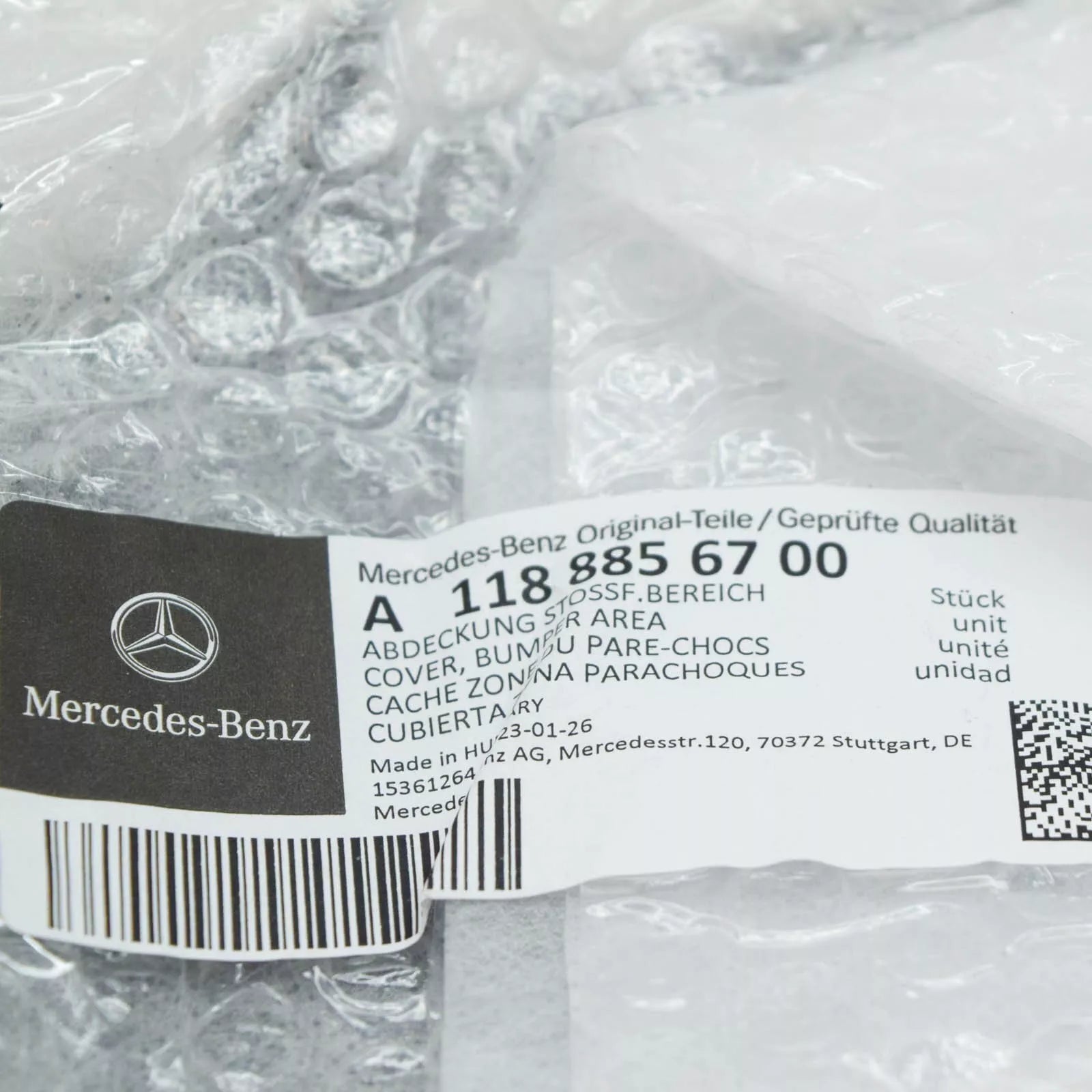 NEW MB CLA C117 FRONT BUMPER FOG LIGHT GRILLE RIGHT A1188856700 ORIGINAL