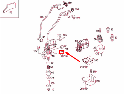 NEW MB ML W164 VALVE UNIT SELF-LEVELLING DEVICE PLUG A0465458928 ORIGINAL
