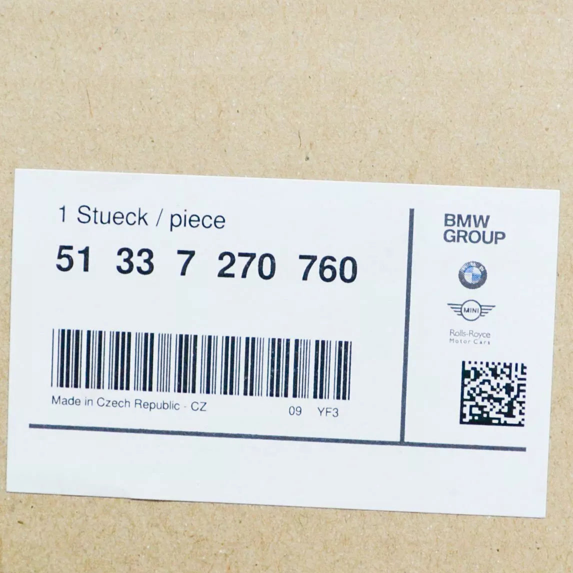 NEW BMW 1 F20 FRONT RIGHT DOOR TWEETER SPEAKER COVER 7270760 51337270760