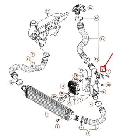 NEW AUDI A4 B8 MAP PRESSURE SENSOR 038906051G ORIGINAL