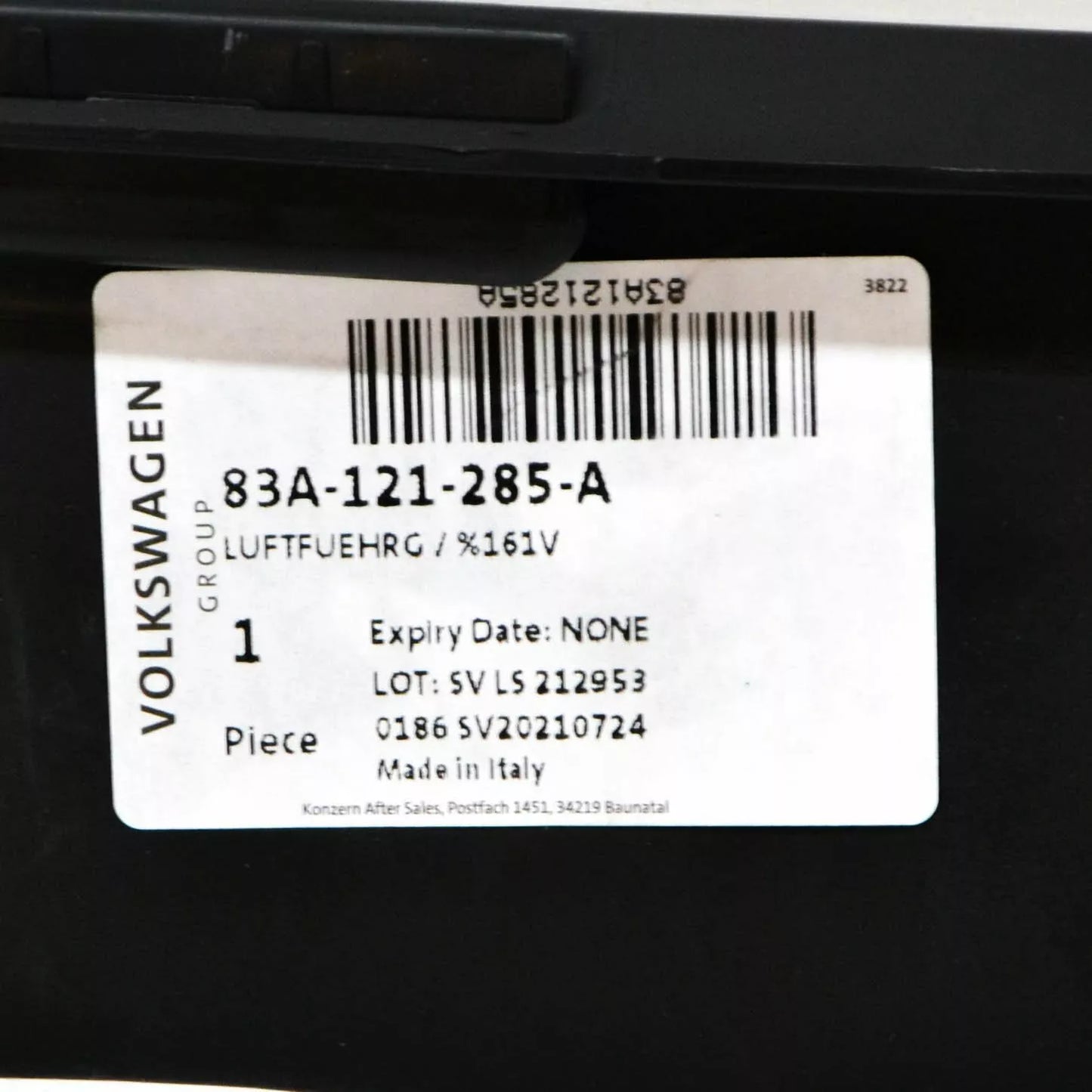 NEW AUDI Q3 F3 FRONT UPPER AIR DUCT RADIATOR SUPPORT BAFFLE 83A121285A ORIGINAL