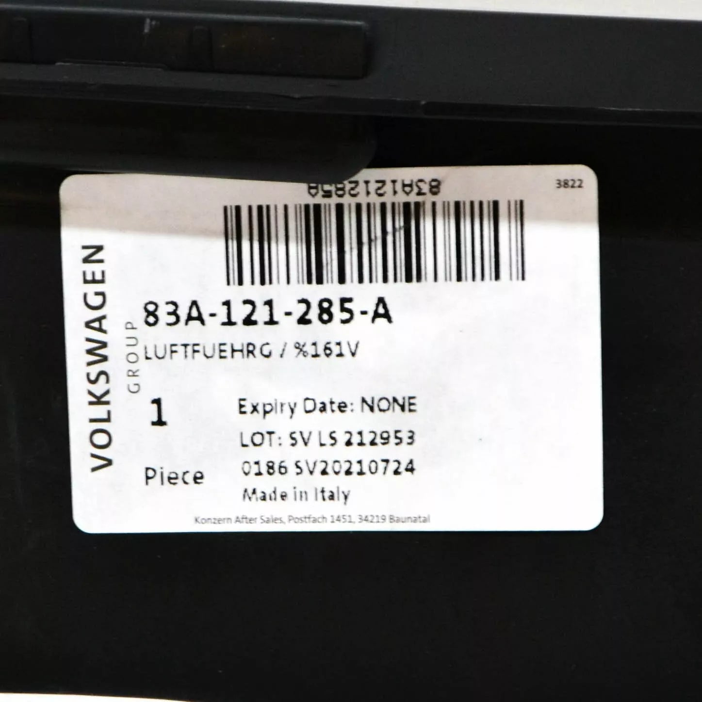 NEW AUDI Q3 F3 FRONT UPPER AIR DUCT RADIATOR SUPPORT BAFFLE 83A121285A ORIGINAL