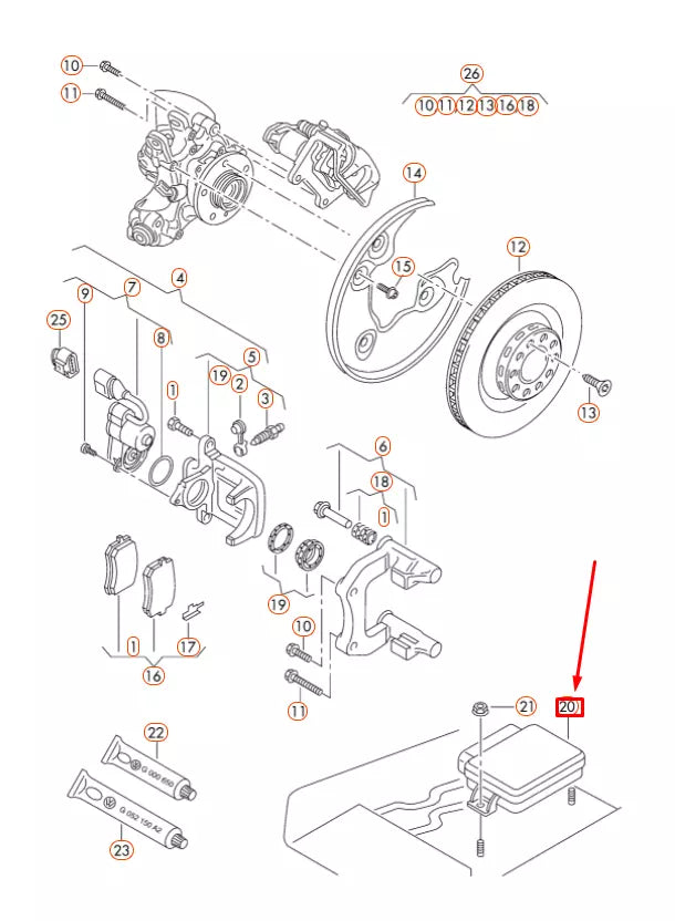 NEW AUDI A4 B8 HANDBRAKE CONTROL MODULE UNIT 8K0907801H ORIGINAL