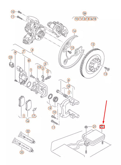 NEW AUDI A4 B8 HANDBRAKE CONTROL MODULE UNIT 8K0907801H ORIGINAL