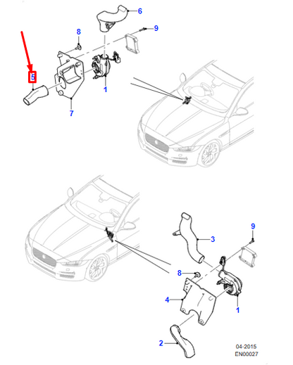 new jaguar xe x760 head up display lower facia duct rhd t2h21883 original