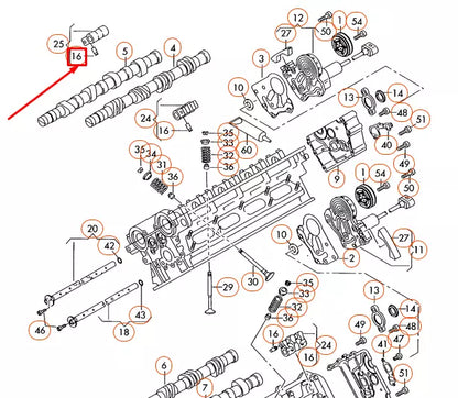 NEW AUDI A4 8E B6 CAMSHAFT FOLLOWER SPACER 077109320CB