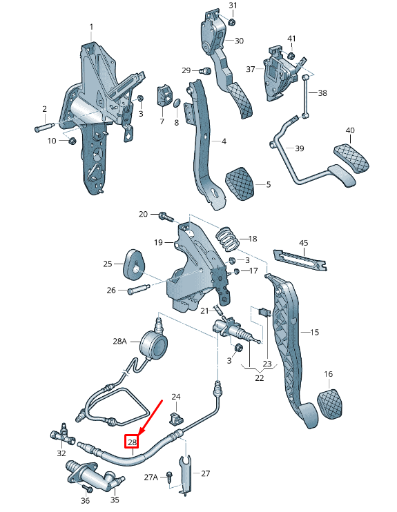 new vw transporter v t5 minibus 7e mk5 pressure pipe lhd 7e1721462d original