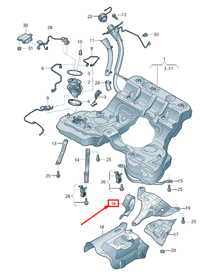 NEW AUDI A8 4N REAR RIGHT FUEL TANK HEAT SHIELD PLATE 4N0201308A ORIGINAL