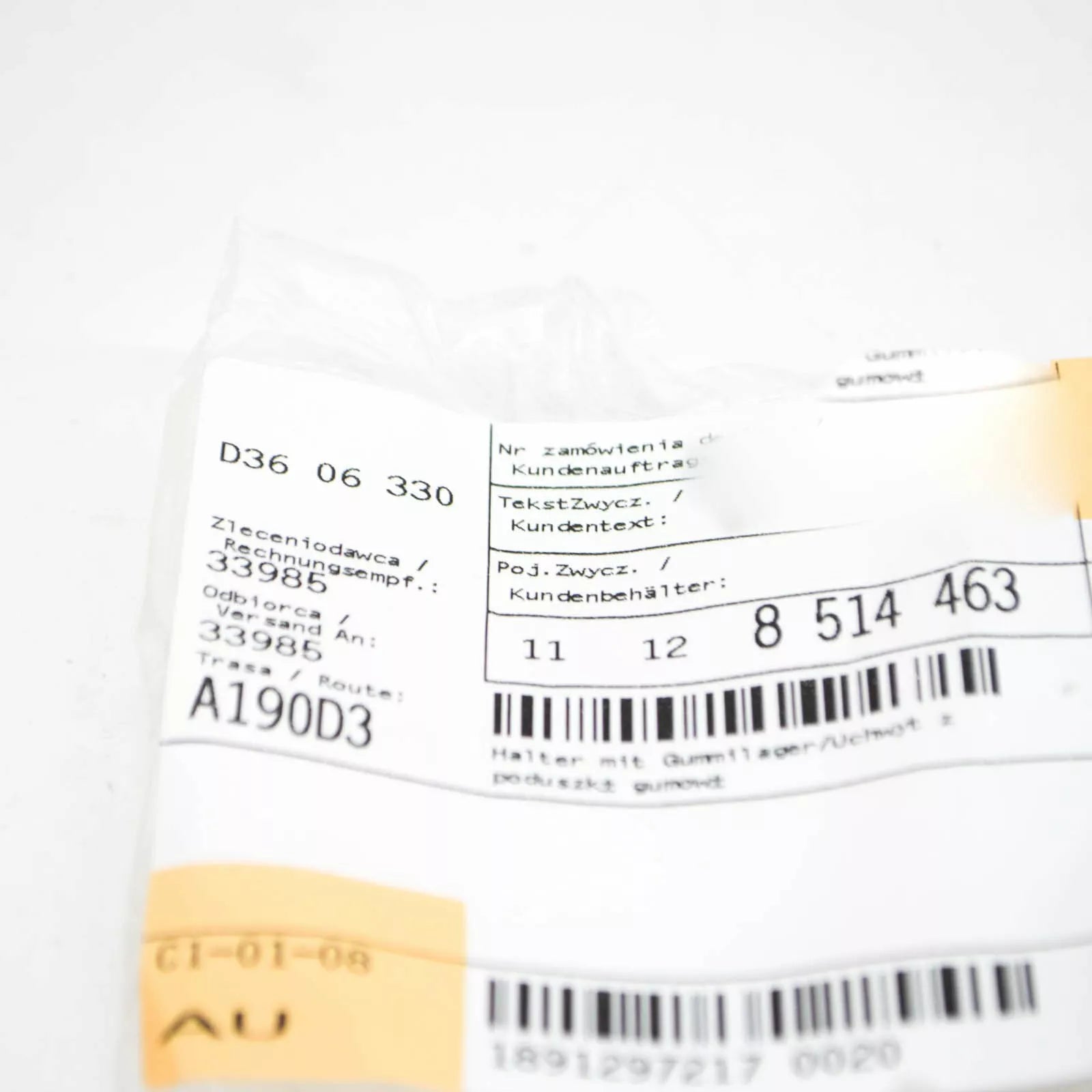 NEW BMW 3 E93 CYLINDER HEAD COVER HOLDER WITH RUBBER MOUNT 11128514463 ORIGINAL