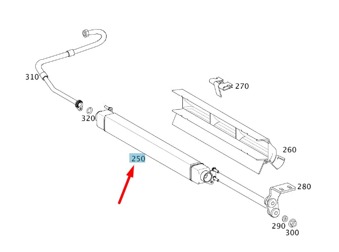NEW MERCEDES-BENZ E W211 AMG TRANSMISSION OIL COOLER A2115010201 ORIGINAL