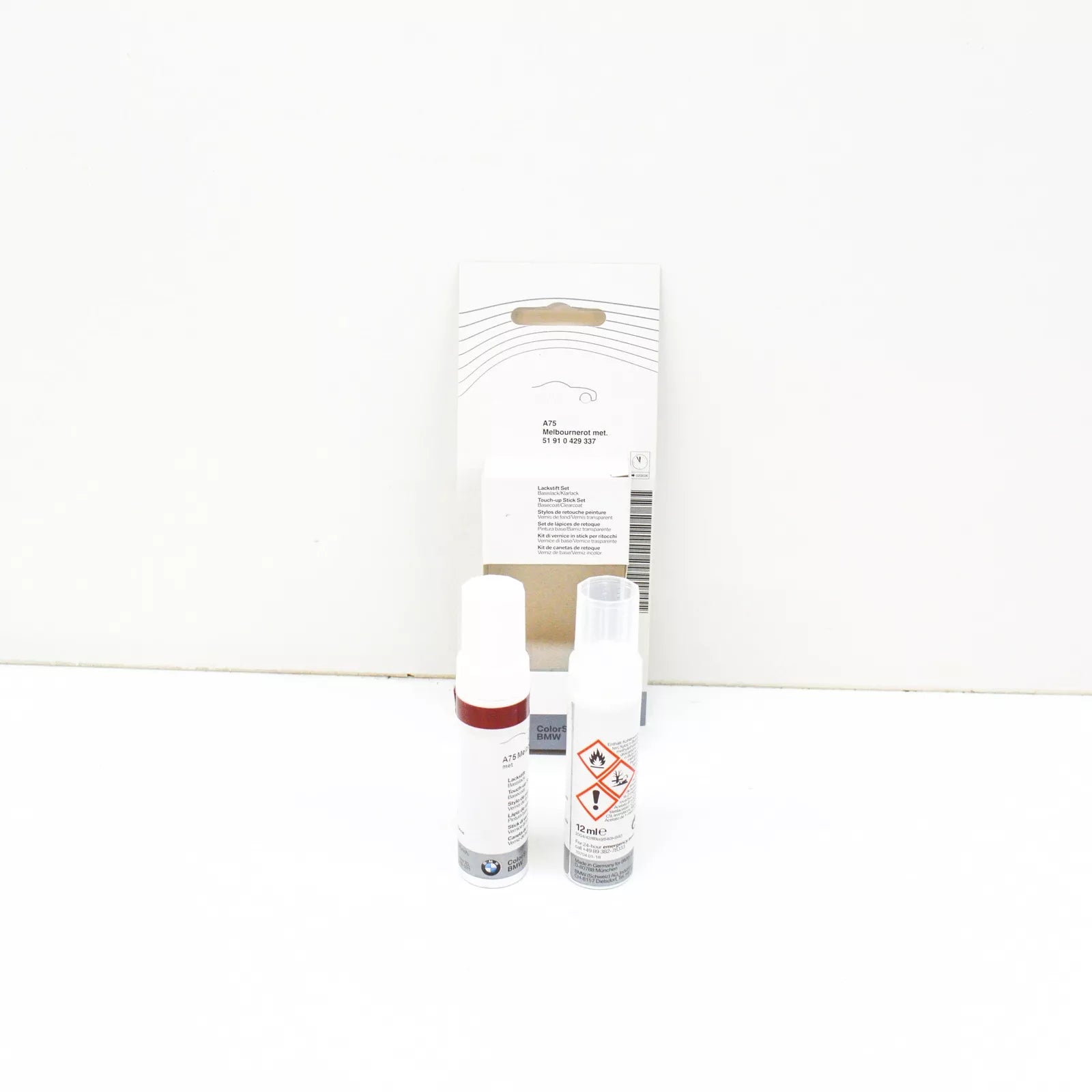 NEW BMW COLOR SYSTEM TOUCH UP PAINT STICK MELBOURNE RED 51910429337 ORIGINAL