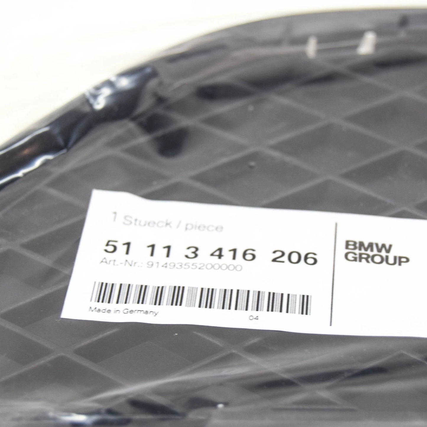 NEW BMW X3 E83 LCI FRONT BUMPER RIGHT GRILL 51113416206 ORIGINAL