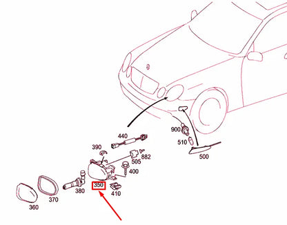 NEW MERCEDES-BENZ E W211 FRONT LEFT FOG LIGHT A2118201156
