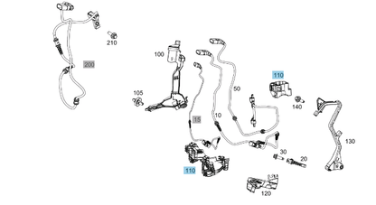 NEW MERCEDES-BENZ E W213 FRONT AXLE LEFT CABLE DUCT A2135467100 ORIGINAL