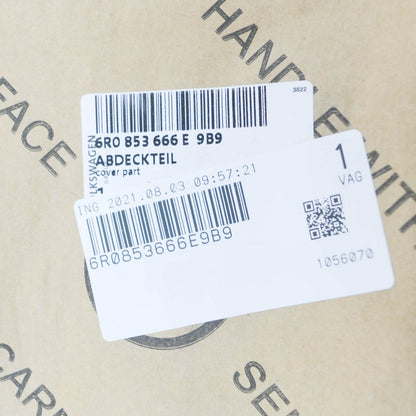 NEW VOLKSWAGEN POLO 6R FRONT BUMPER RIGHT VENT GRILLE 6R0853666D9B9 ORIGINAL