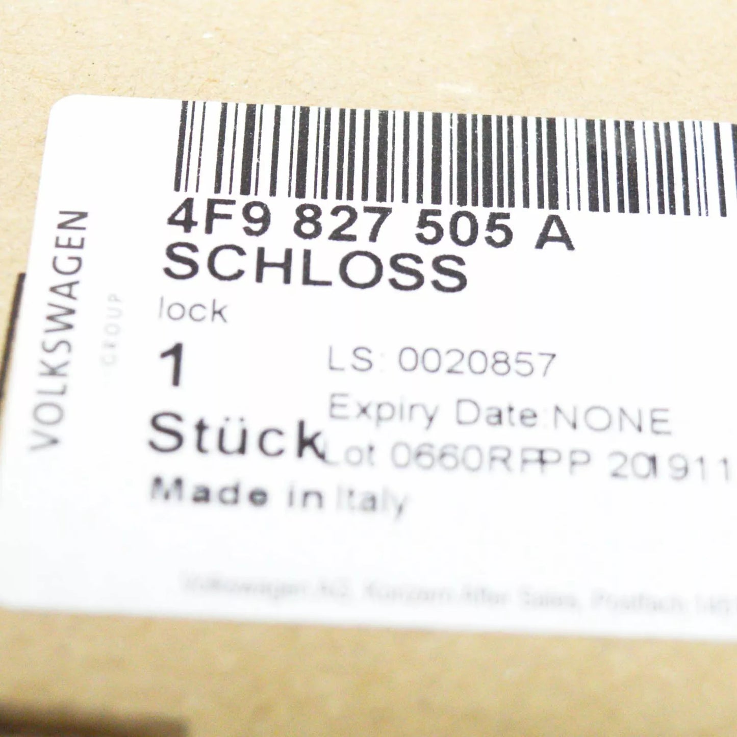 NEW AUDI Q7 4L REAR TRUNK LOCK LATCH 4F9827505A