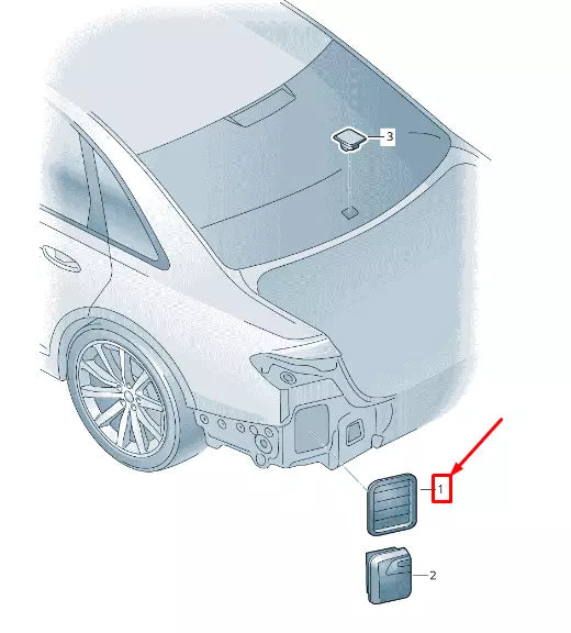 NEW AUDI A8 4N REAR QUARTER PANEL VENT 4N0819181A