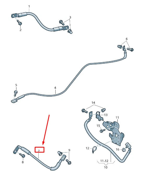 NEW AUDI A8 4N HIGH-VOLTAGE HEATING EARTH LINE 4N0971537D