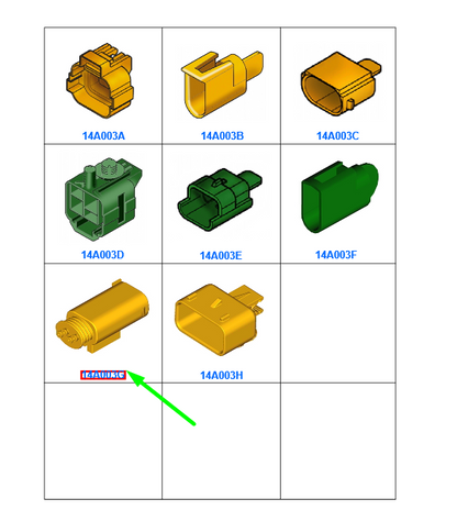 new ford kuga mk2 c520 wiring connector cover 1589750 9v4t-14n003-aca original