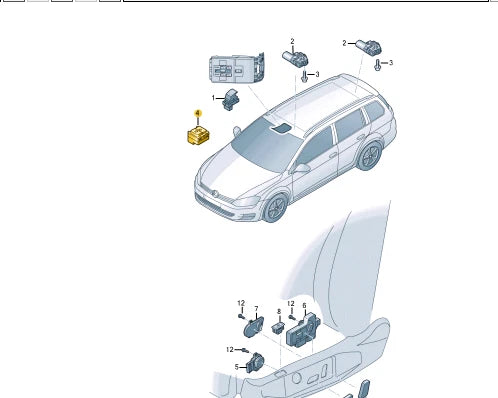 NEW VOLKSWAGEN GOLF MK7 ROOF SUNBLIND PUSHBUTON 5G0959620DYS