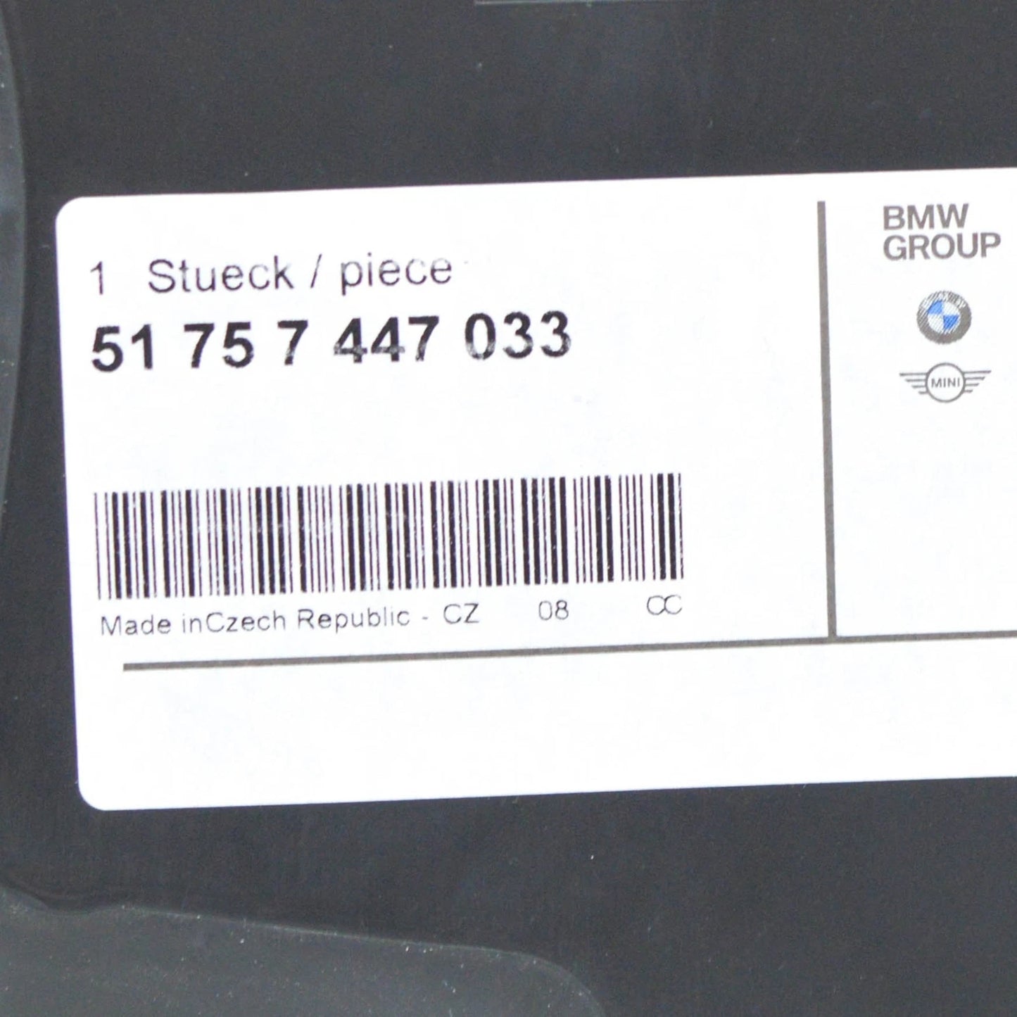 NEW BMW 1 F40 FRONT LEFT WHEEL ARCH COVER 51757447033 ORIGINAL