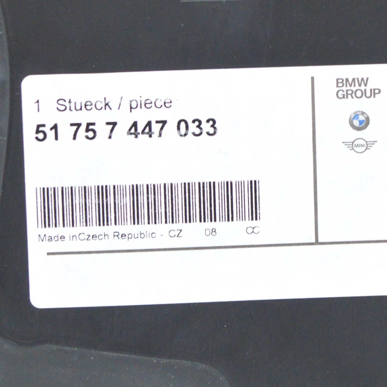 NEW BMW 1 F40 FRONT LEFT WHEEL ARCH COVER 51757447033 ORIGINAL