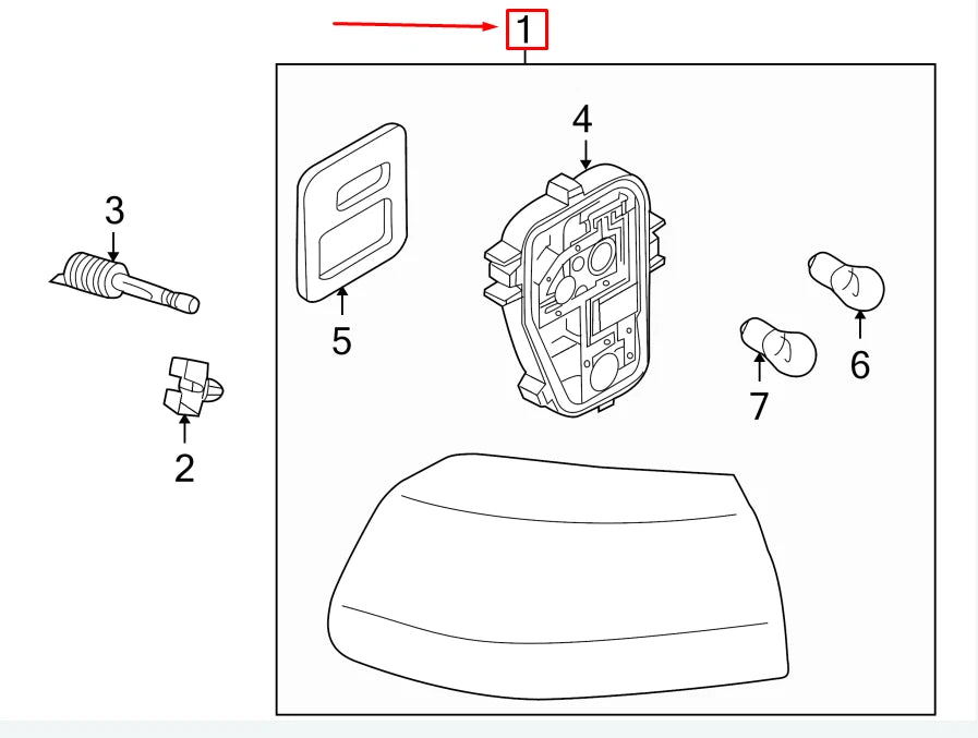NEW VW GOLF VI 5K MK6 REAR OUTER RIGHT TAILLIGHT 5K0945096G