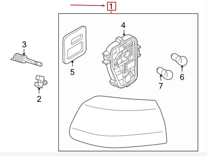 NEW VW GOLF VI 5K MK6 REAR OUTER RIGHT TAILLIGHT 5K0945096G
