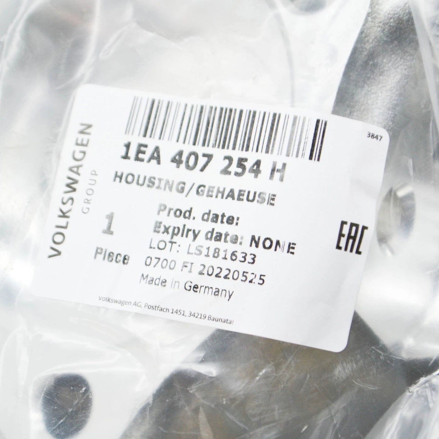 NEW VOLKSWAGEN ID.4 E21 FRONT RIGHT WHEEL BEARING HOUSING 1EA407254H ORIGINAL