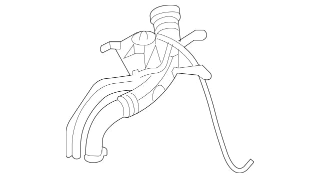 NEW MERCEDES-BENZ CLK 350 550 500 FUEL FILLER NECK ASSEMBLY A2094700320