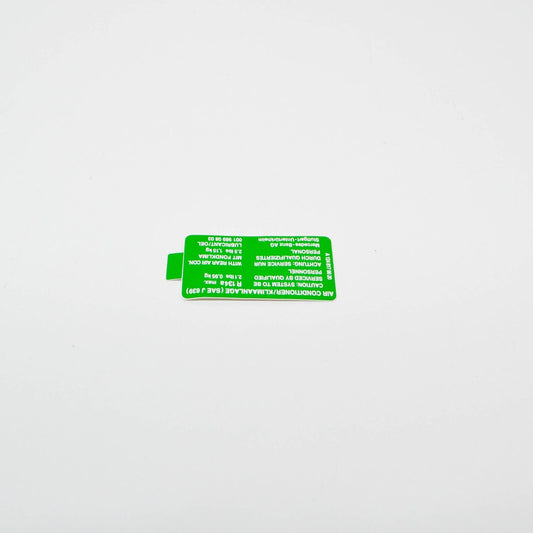 NEW MERCEDES-BENZ E W124 REFRIGERANT GUIDE SIGN A1248178620 ORIGINAL