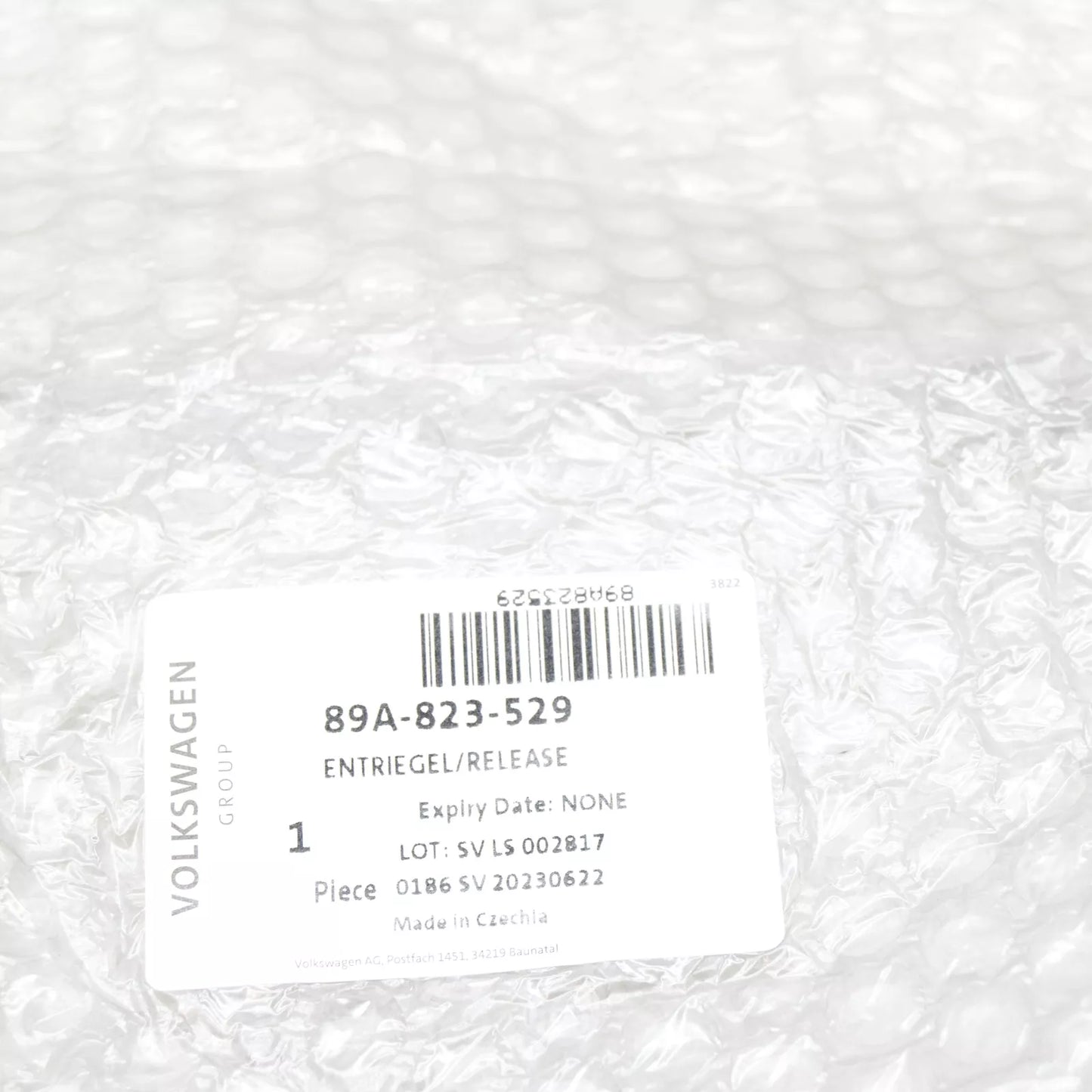 NEW AUDI Q4 SPORTBACK F4N FRONT HOOD BONNET LOCK CABLE 89A823529 ORIGINAL