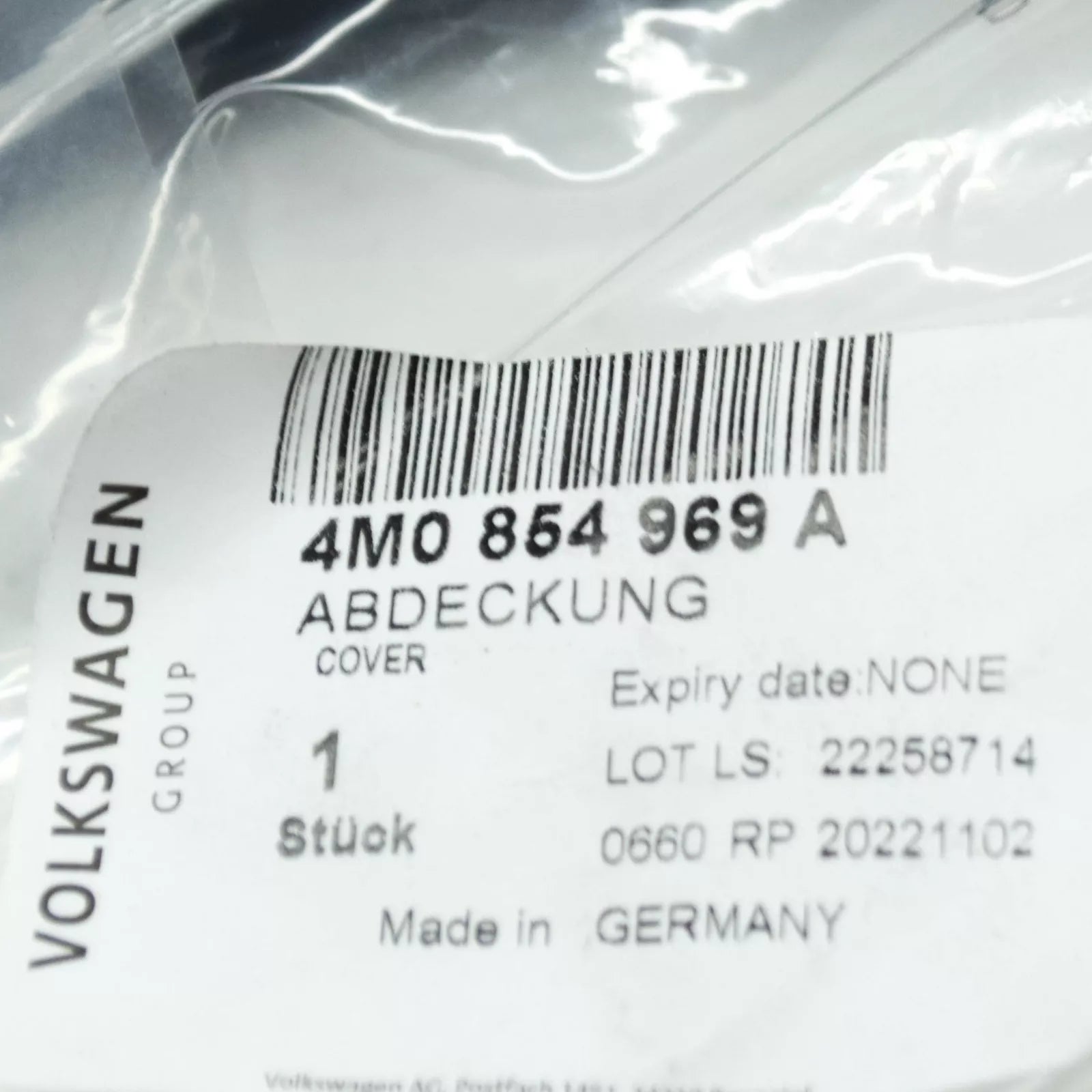 NEW AUDI Q7 4M FRONT LEFT WHEEL COVER 4M0854969A ORIGINAL