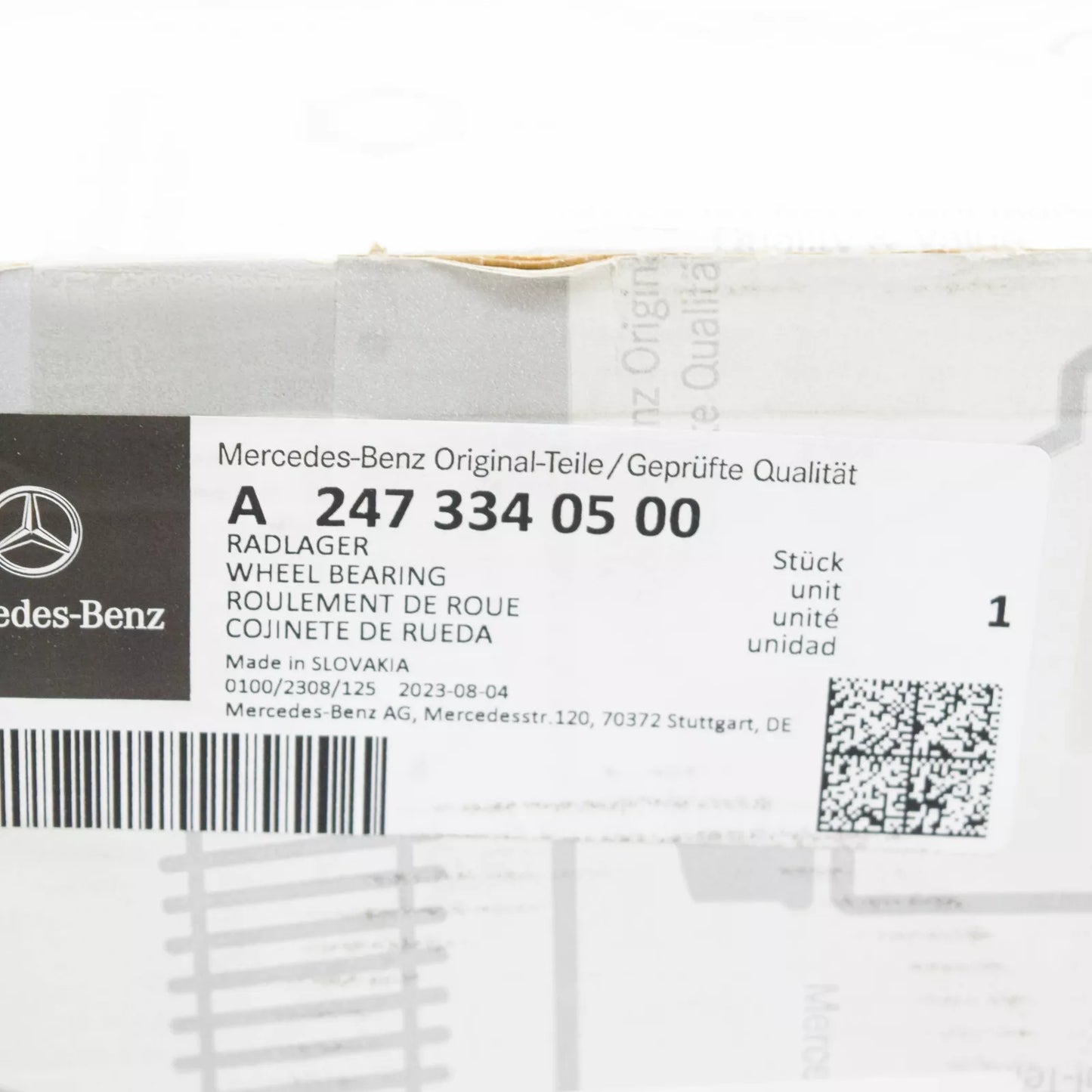 NEW MERCEDES-BENZ CLA C118 FRONT WHEEL BEARING A2473340500 ORIGINAL