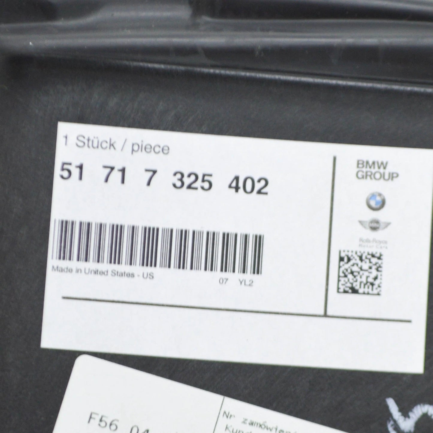 NEW BMW X5 E70 FRONT RIGHT SUPLEMENTARY WHEEL HOUSING 7325402 51717325402