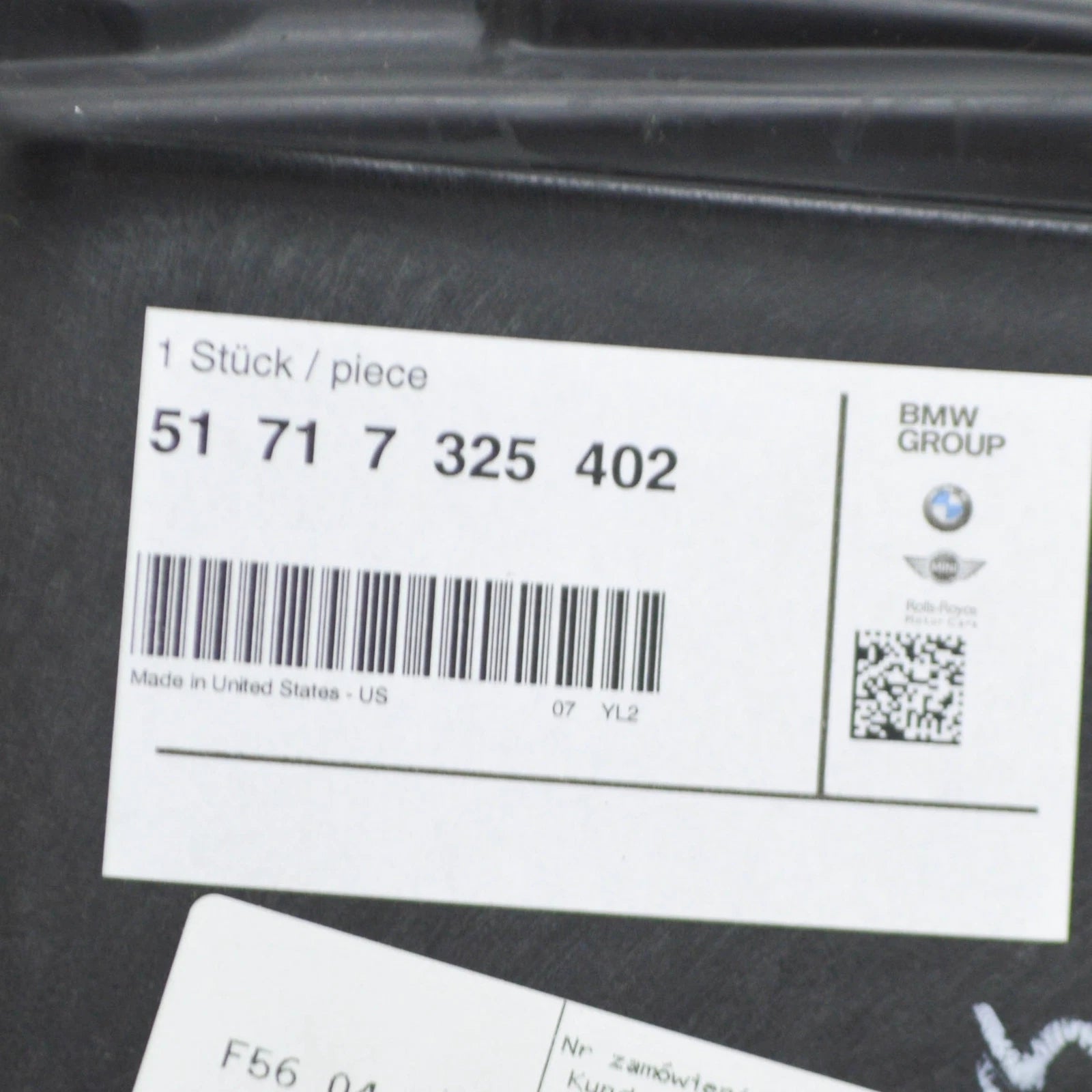 NEW BMW X5 E70 FRONT RIGHT SUPLEMENTARY WHEEL HOUSING 7325402 51717325402