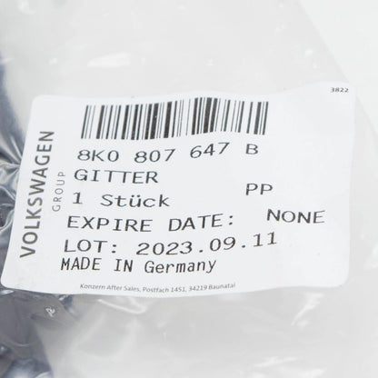 NEW AUDI A4 B8 FRONT BUMPER LOWER CENTRE GRILLE 8K0807647B ORIGINAL