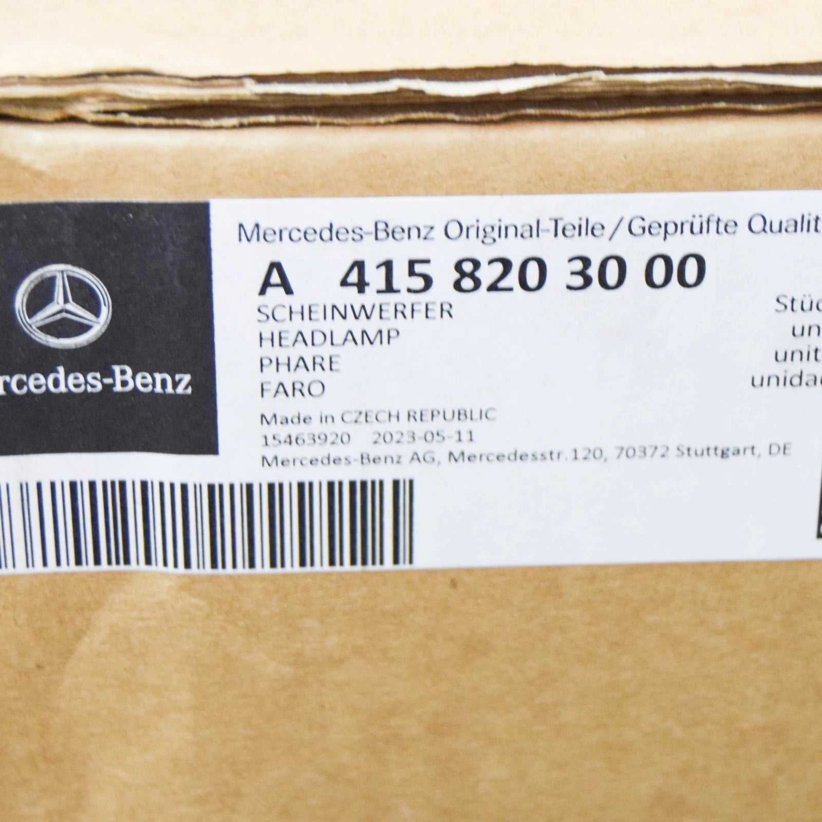 NEW MERCEDES-BENZ CITAN W415 FRONT LEFT HEADLIGHT RHD A4158203000 ORIGINAL