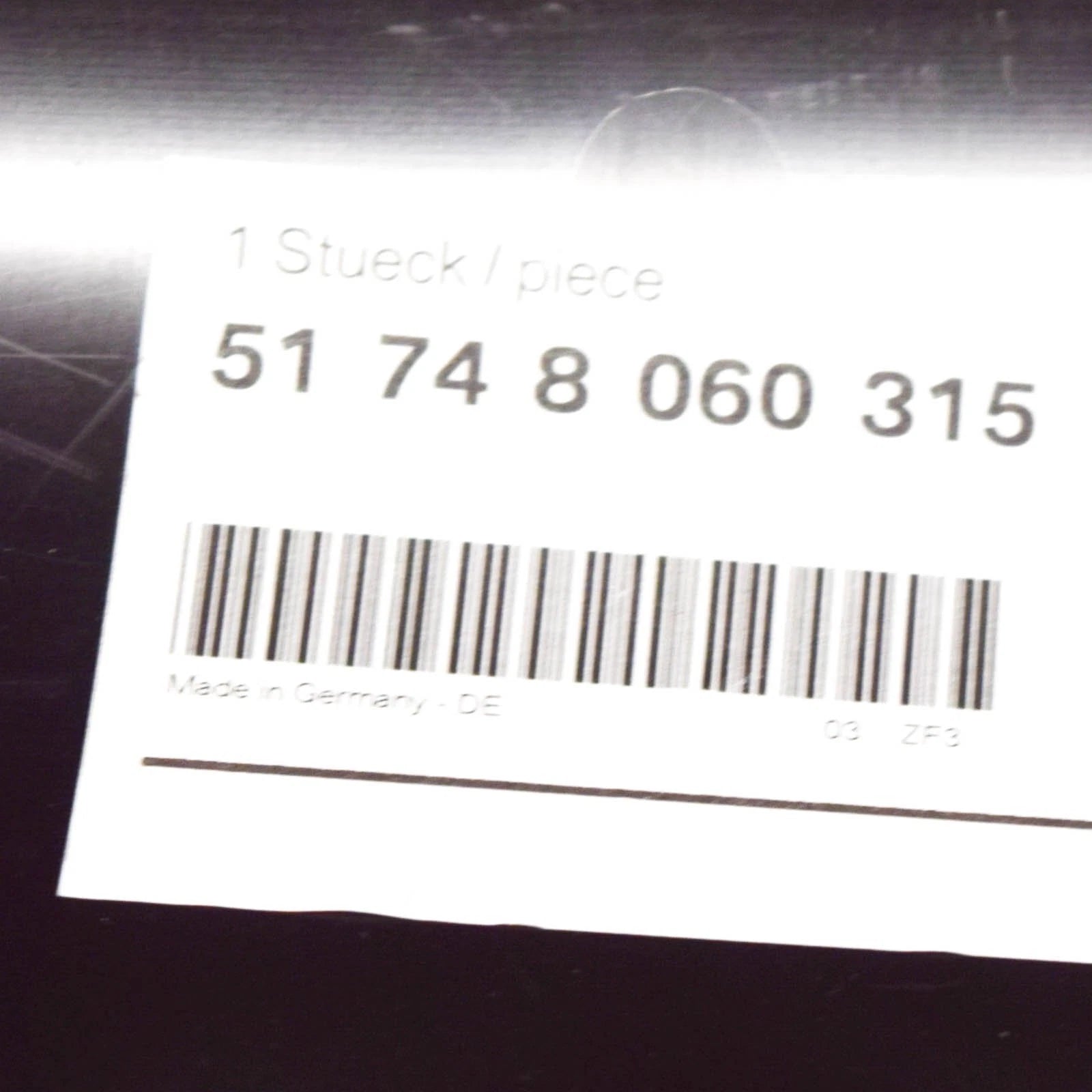 NEW BMW 1 F21 FRONT M SPORT BUMPER RADIATOR LOWER AIR DUCT 51748060315 ORIGINAL